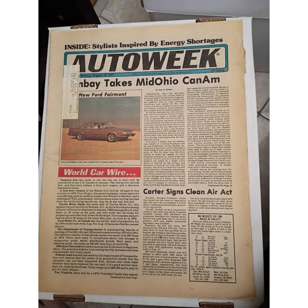 AutoWeek Magazine - August 19, 1977 (Cut Copy)